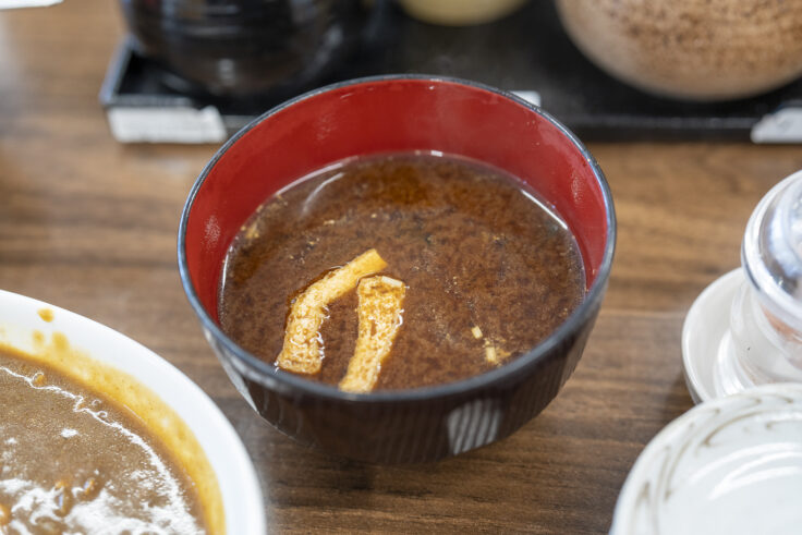 とんかつ豚ゴリラJr.の味噌汁