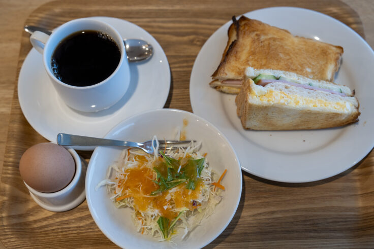 喫茶オレンジハウスのホットサンド