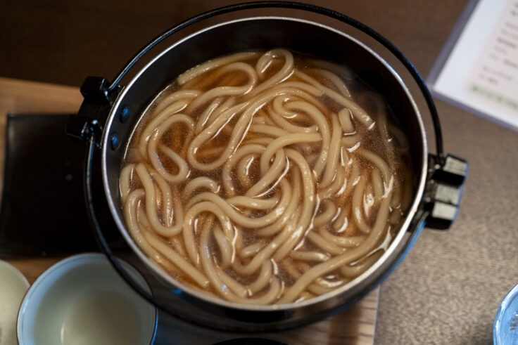 画像 鍋茶屋川又のすき焼きにうどん