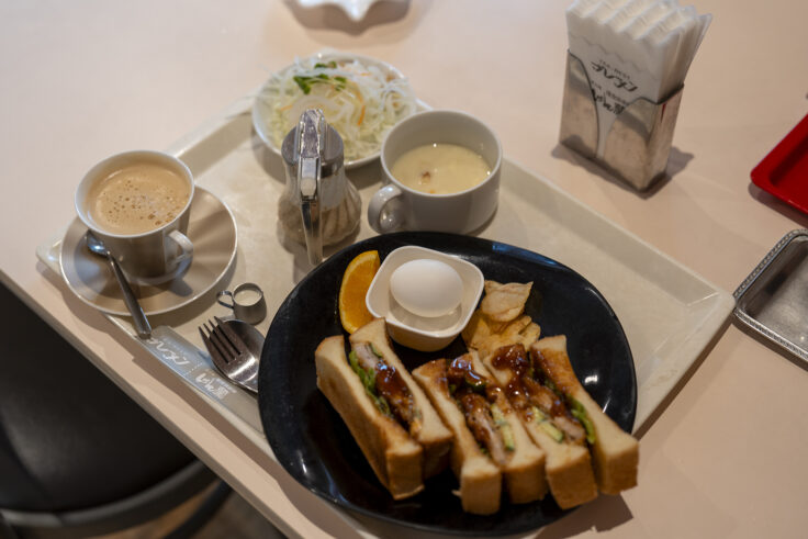 画像 ブレーメンの和食モーニングカツサンド1
