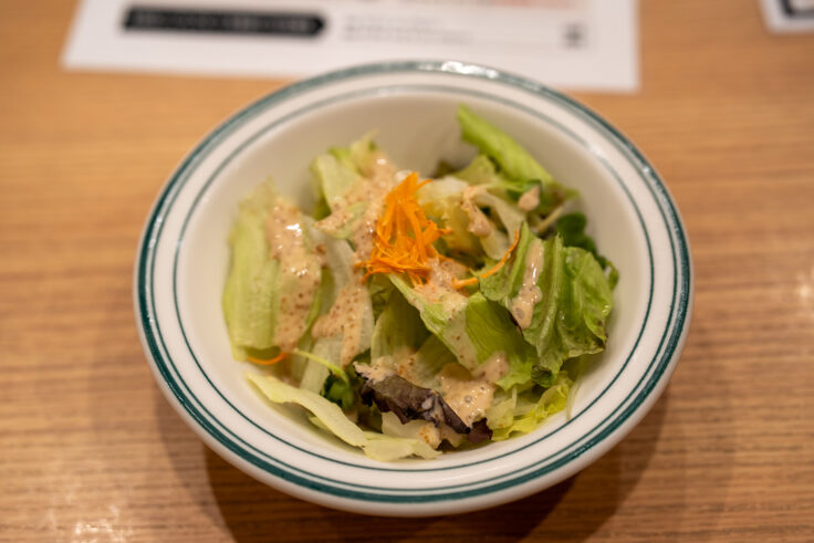 マロリーポークステーキ丸亀店のサラダ