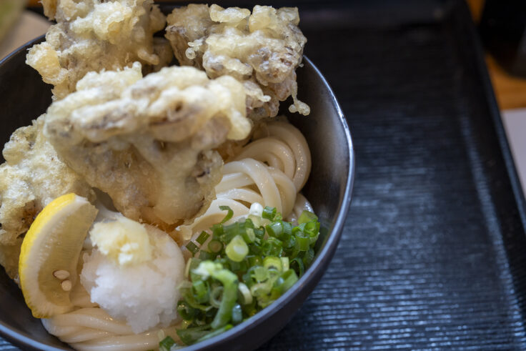 情熱うどん わらくのとり舞茸天ぶっかけ2