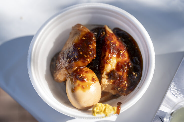 西野金陵初しぼりグルメブース