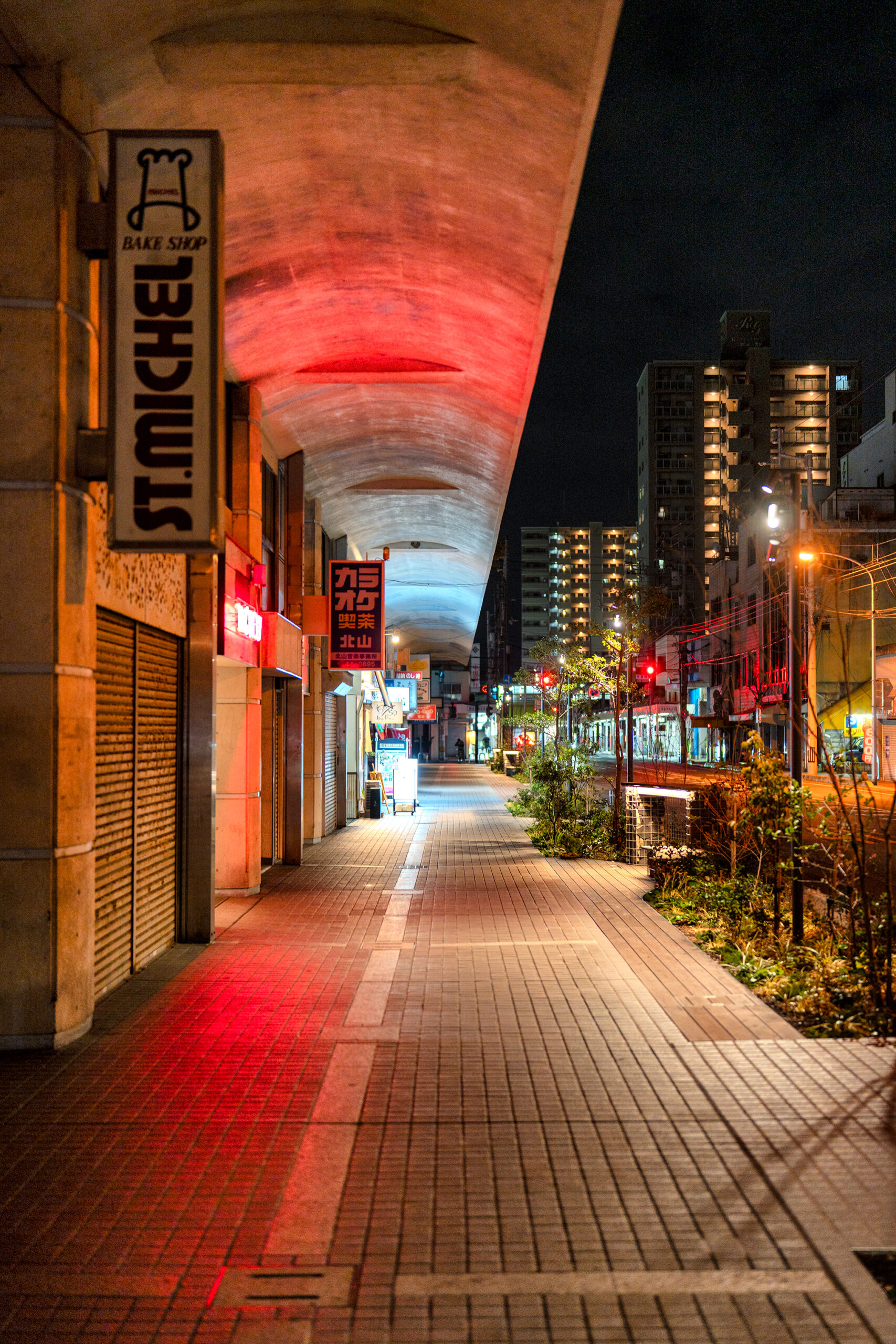 坂出市商店街のアーケードが一部無くなっていた・・・