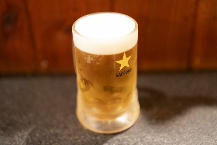 画像 おでん屋はやしの生ビール