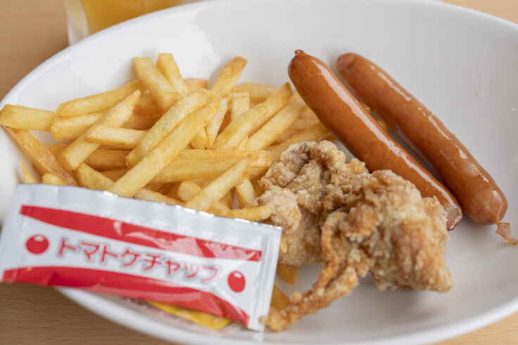 画像 ジョイフルのポテト、唐揚げ&ソーセージ