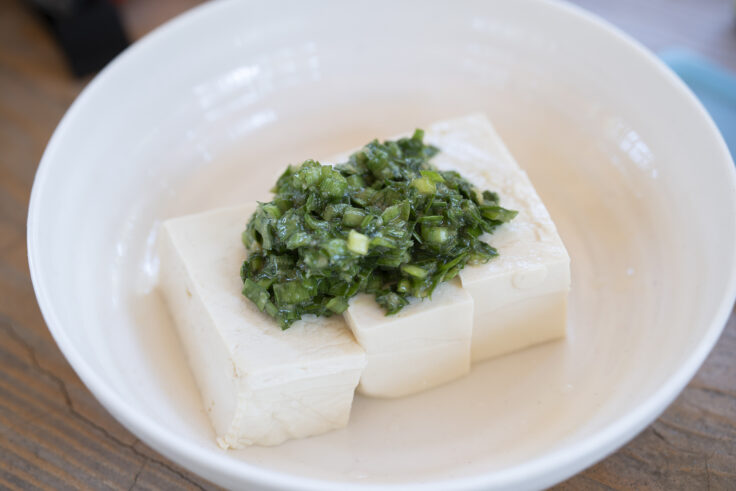 画像 住谷豆腐店の木綿豆腐ニラダレ