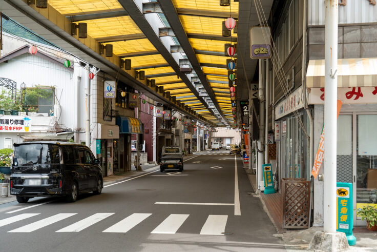 画像 JR阿波池田駅前のアーケード2