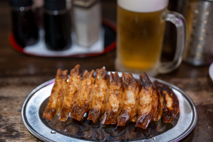 画像 わび*さび / Izakaya Wabi*Sabiの餃子とビール
