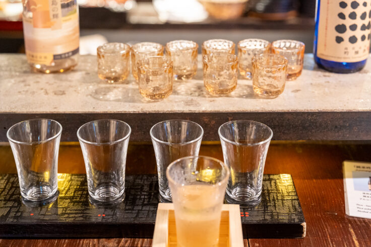 画像 小豆島酒蔵試飲のグラス