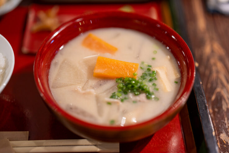 画像 小豆島酒蔵試飲の酒粕汁