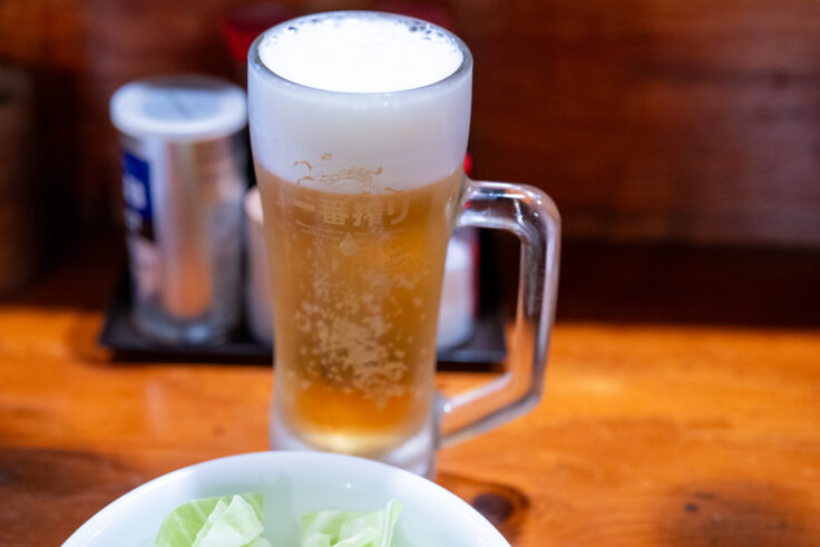 画像 やきとりまんるいの生ビール