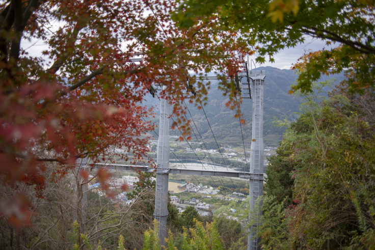 箸蔵寺高灯篭から見た吉野川