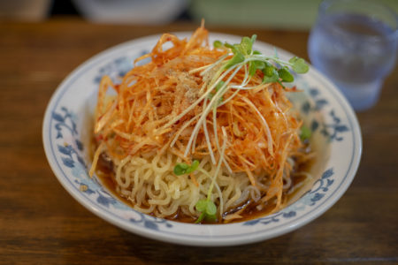 喜多方ラーメン麺小町の激辛冷やしラーメン