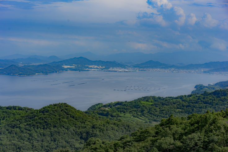 あじ竜王山公園からの眺め