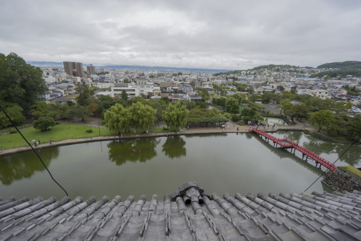 松本城天守閣からの眺め