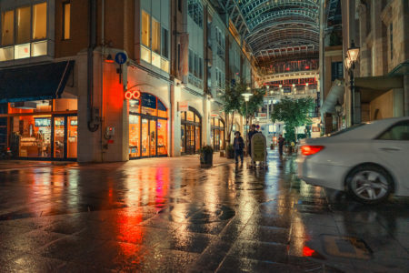 雨の商店街4